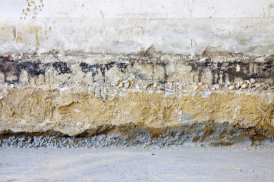 建筑业,槽隙,舞台,平衡折角灯,古老的,建筑体,在下面,水平画幅,沙子,泥土