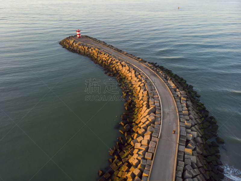 斯海弗宁恩,航拍视角,栈桥码头,海港,进口标志,海牙,建筑结构,块状,图像,海洋