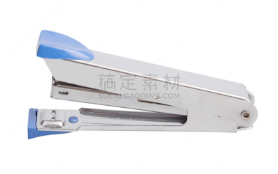 白色背景,蓝色,背景分离,钉书钉,分离着色,一个物体,白色,纸,塑胶,金属