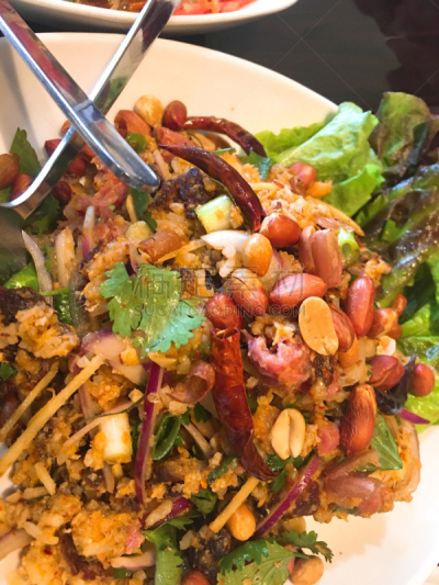 米饭沙拉,脆,蔬菜,中东食物,清新,健康食物,垂直画幅,膳食,醋,食品