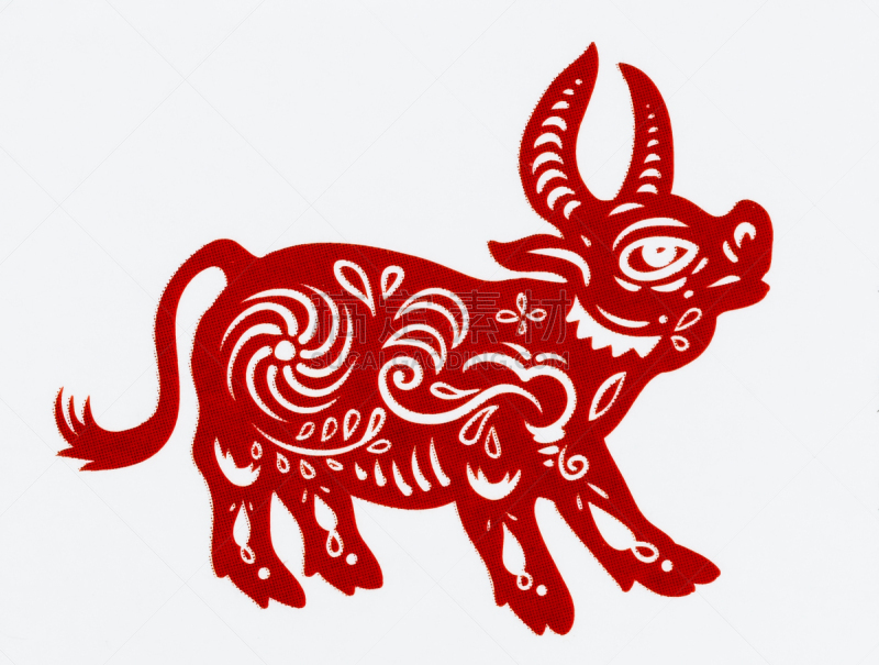 传统,春节,纸,标志,十二生肖,狗,猪,牛,动物,中国