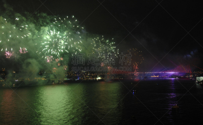 博斯普鲁斯大桥,7月15日烈士桥,留白,水平画幅,夜晚,无人,欧亚大陆,欧洲,户外,城市