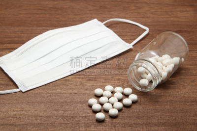 撒出,面罩,白色,瓶子,健康保健,药丸,处方药,留白,水平画幅,营养品