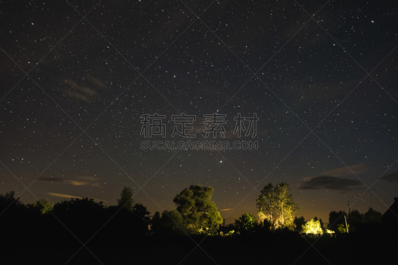 夜晚,星星,格林威治村,暗色,背景,夏天,户外,天空,星系,自然