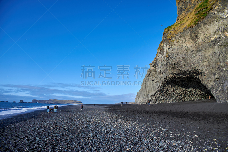 大西洋,海岸线,冰岛国,鸟类,波浪,背景,户外,南,沙子,北