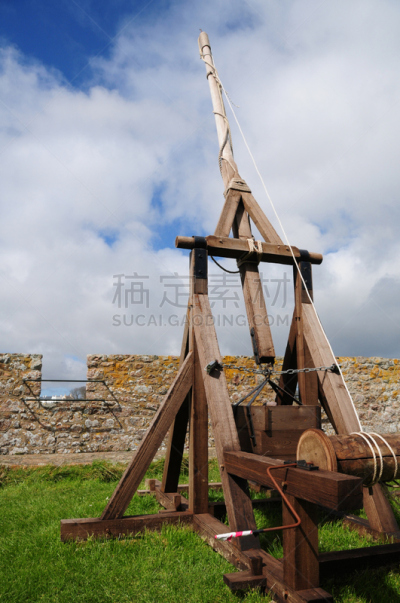投石机,泽西岛,垂直画幅,天空,建筑,木制,无人,蓝色,建筑外部,户外