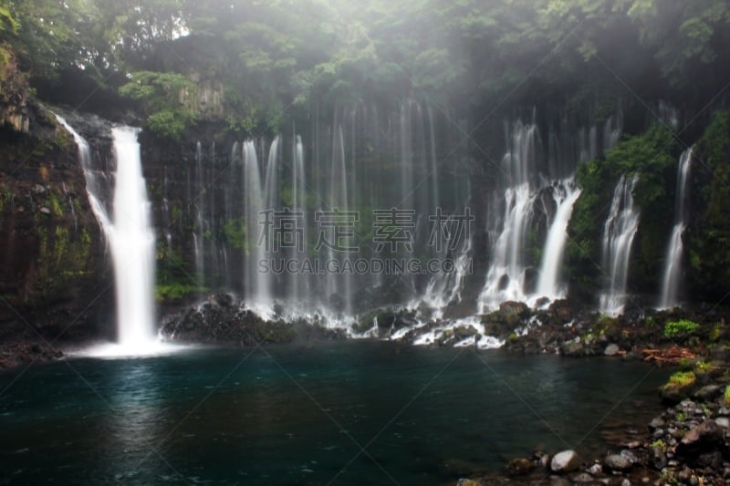 瀑布,日本,水,鱼类,视力,shiraito falls,都市风光,自然美,表现积极