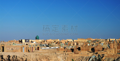 纳杰夫,伊拉克,墓地,最大,陵墓,坟墓,灵性,水平画幅,墙,建筑