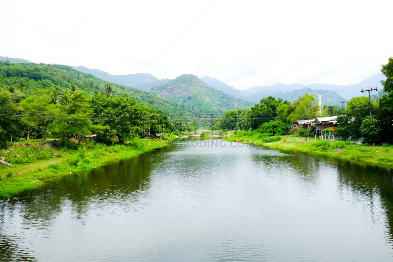 乡村,泰国,那空是贪玛叻洛坤省,自然,水,气候,水平画幅,无人,蓝色,夏天