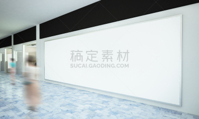 布告栏,水平画幅,巨大的,边框,模板,现代,顾客,市场营销,购物中心