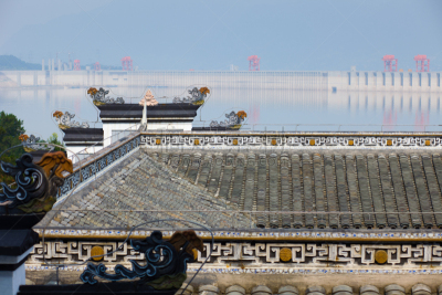长江三峡,中国,简单,湖北省,水电站,水力发电,水,水平画幅,建筑,建筑外部
