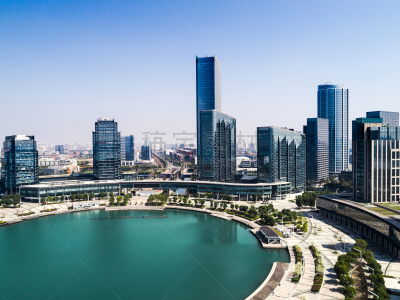都市风景,独墅湖,宿州,查济,商务,曙暮光,现代,建筑业,湖,户外