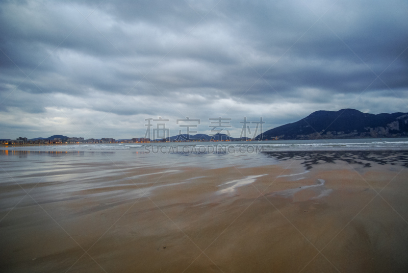 海景,西班牙,风景,拉雷多,坎塔布利亚,水,天空,美,暴风雨,水平画幅