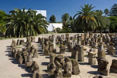 迦太基（非洲古国）,建筑石碑,天空,古代文明,水平画幅,无人,古老的,石灰石,户外,北非