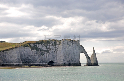 法国,诺曼底,诺曼底埃特塔尔海滩,white cliffs,人,户外,著名景点,著名自然景观,在边上,自然美