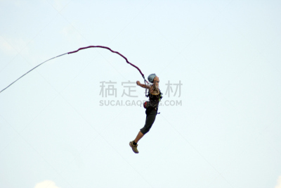蹦极,弹力绳,跳崖,跳伞运动,定点跳伞,连身服,自由落体,水平画幅,风险,户外