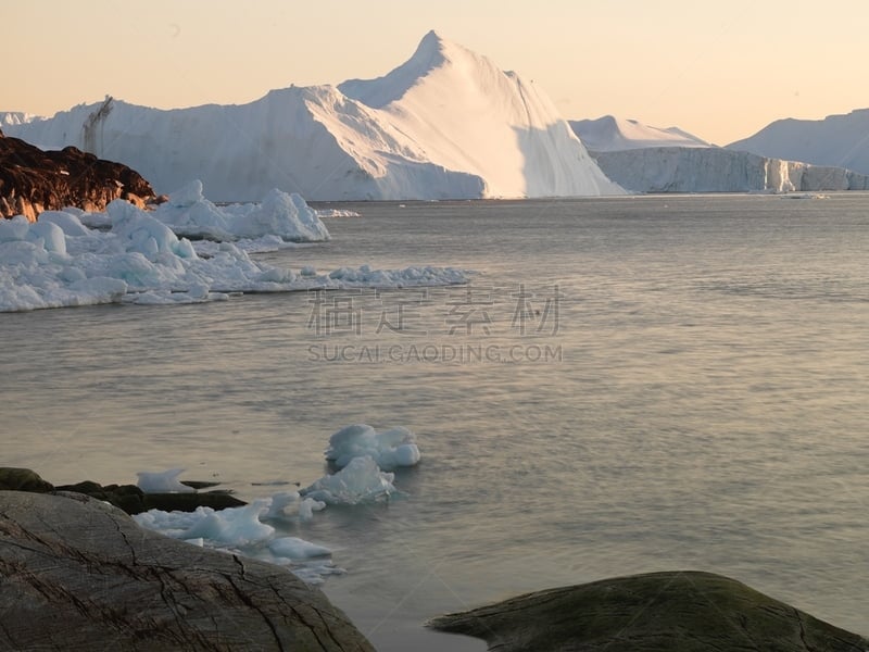 北冰洋,冰山,北极,格陵兰,天空,风,气候,雪,北美,戏剧性的景观