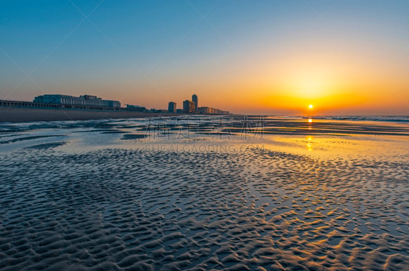 比利时,都市风景,奥斯坦德,城市生活,云景,云,黄昏,禅宗,自然美,海岸线