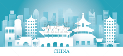 国际著名景点,时尚,纸,传统,国内著名景点,旅途,折纸工艺,北京,著名景点,大门
