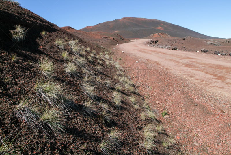 路,留尼汪（法属）,洛杉矶县,弗尔乃斯火山,自然,太空,法国海外领土,水平画幅,沙子,岩石