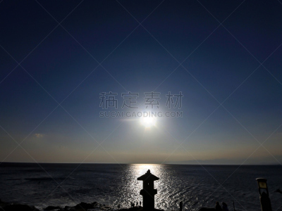 风景,自然,太空,水平画幅,无人,海港,蓝色,日本,夏天,藤泽市
