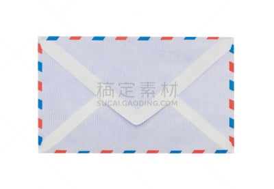 航空邮件,背景分离,信封,内部信,认证邮件,正面视角,边框,水平画幅,无人,蓝色