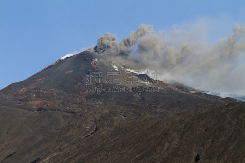 火山,浓烟,灰,自然,自然现象,渣块熔岩,水平画幅,岩石,熔岩,地质学