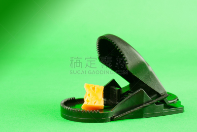 捕鼠器,塑胶,黑色,概念和主题,水平画幅,绿色,无人,禁止的,奶酪,想法