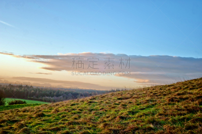 山,沃敏斯特,天空,水平画幅,无人,早晨,英格兰,曙暮光,时间,户外
