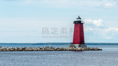 灯塔楼,破浪堤,东,水,天空,水平画幅,岩石,无人,蓝色,建筑外部