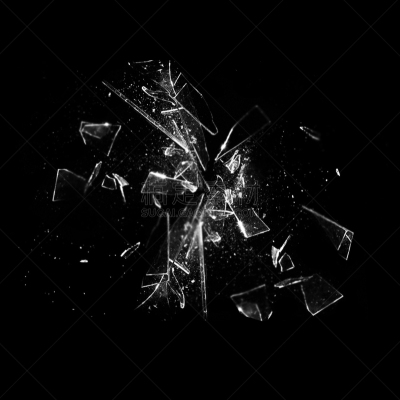 碎玻璃,黑色背景,洞,外立面,水平画幅,纹理效果,古老的,玻璃,尖利,入室行窃