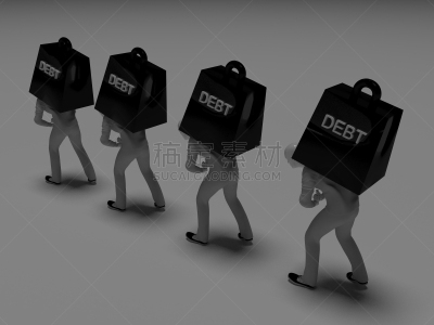 债务,人,重的,有序,帐单,商业金融和工业,想法,高处,情绪压力,债务最高限额