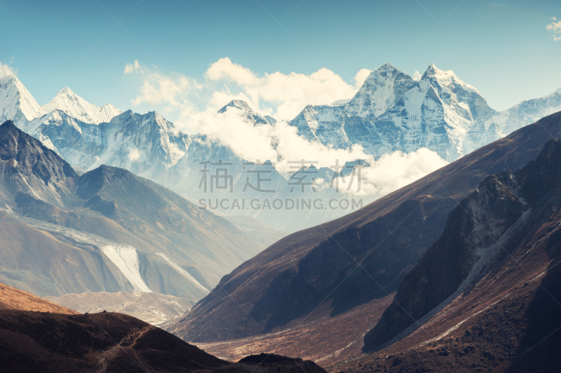 尼泊尔,甘地嘉峰 ,风景,喜马拉雅山脉,山,寒冷,旅途,山脊,野生动物,环境