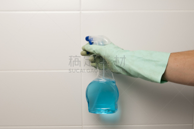 住宅房间,浴室,水平画幅,手,家庭生活,护手套,塑胶,家务,保护工作服