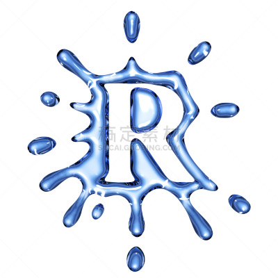英文字母r,水,蓝色,白色,湿,符号,透明,字母,图像,液体