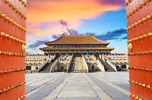 故宫,北京,汉字,风景,世界遗产,大门,宫殿,禁止的,国际著名景点,远古的