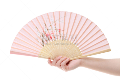 扇子,手牵手,梅花,手臂,四肢,木材,竹子,一个物体,手艺,花纹