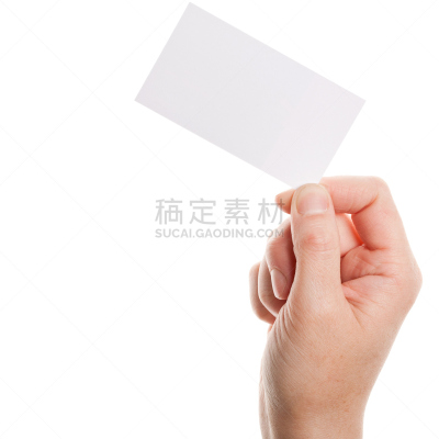 女人,手,卡片,留白,四肢,白人,仅成年人,部分,白色,空的