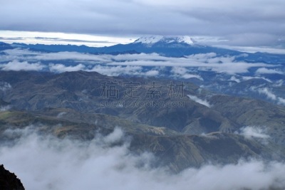 卡扬贝,山谷,火山,低视角,卡杨贝,拉丁美洲,云,图像,厄瓜多尔,沟壑