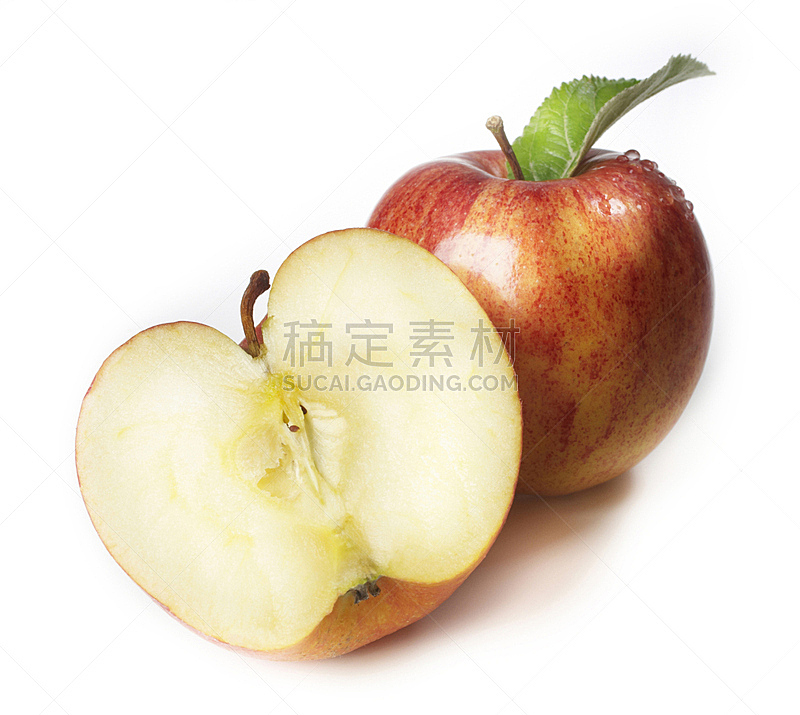 苹果,饮食,水平画幅,欲望,水果,偏远的,熟的,红色,叶子,蔬菜