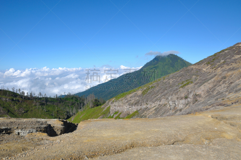 地形,火山,婆罗摩火山,bromo-tengger-semeru national park,东爪哇,水平画幅,火山地形,早晨,夏天,户外