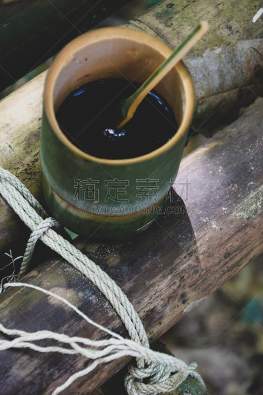 咖啡杯,竹,生物学,饮料,水壶,传统,热,绳子,清新,自然界的状态