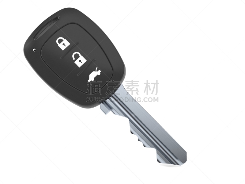 汽车,钥匙,遥控器,安全,易接近性,白色背景,金属,背景分离,波兰,安全的