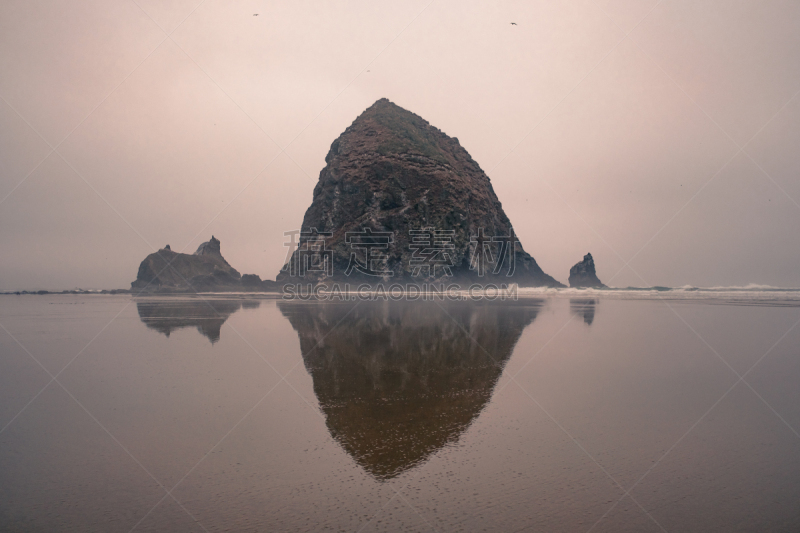 岩石,海滩,佳能公司,著名自然景观,技术,奥勒冈海滨,自然美,海岸线,波浪,户外