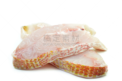 红笛鲷,鱼片,分离着色,寒冷,新加坡,清新,背景分离,食品,鲤鱼,笛鲷