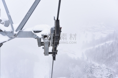 滑雪缆车,特写,山,滑雪雪橇,顺序,看风景,线条,车轮,空中缆车,系船索