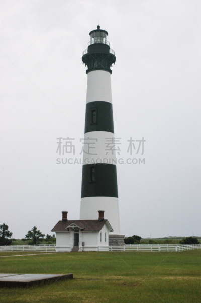 博得岛灯塔,白昼,建筑外部,垂直画幅,图像,国家公园,北卡罗来纳,海特瑞斯角,美国,无人