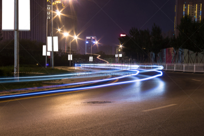 光,运动跑道,沈阳,水平画幅,夜晚,无人,陆用车,交通,户外,活力
