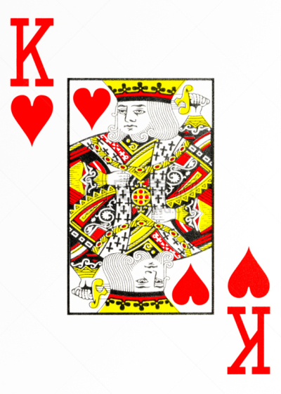 纸牌,巨大的,英戴克斯,红桃k,进行中,王卡,德州扑克,军士,人头牌,扑克