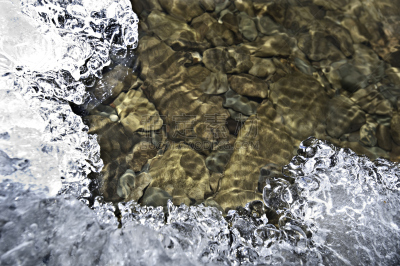 冰,水晶,美,留白,吝啬的,水平画幅,雪,巨大的,坐,流动